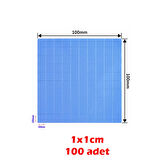 soğutucu termal ped termal silikon ped 1mm 1x1 cm 100 adet