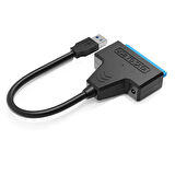 USB 3.0 to 2.5" Sata SSD HDD 12v Adaptör  girişli usb sata kablo