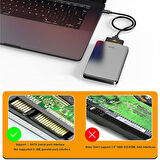 USB 3.1 type -c to 2.5 " SATA III harici harddisk kablosu