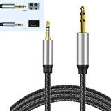 Bilgisayar anfi bağlantı kablosu 3,5mm -6,3mm stereo aux kablosu 5m