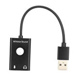 Usb ses kartı USB sanal 9.1 kanal ses kartı mikrofon kulaklık girişli