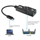 Type c  usb 3.0 gigabit ethernet adaptörü 10/100/1000 Mbps