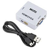 HDMI to VGA dönüştürücü playstation PS3 - PS4 Uyumlu hdmı -vga çevirici