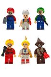 Legolarınıza Renk Katacak: Süper Mario ve Arkadaşları 6'lı Figür Seti 5cm.