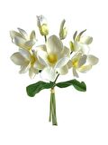 Yapay Çiçek Manolya Letex Eva Magnolia 33cm Beyaz Krem