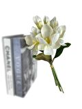 Yapay Çiçek Manolya Letex Eva Magnolia 33cm Beyaz Krem