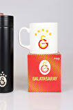 DEKOMUS İLE 5 YILDIZLI SET LİSANSLI PREMIUM GALATASARAY 500 ML ÇELİK TERMOS VE 5 YILDIZLI KUPA