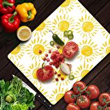 Decovetro Cam Kesme Tahtası Güneş Desenli 20x30 Cm