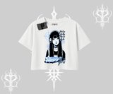 Oversize Crop Tshirt Cyber Y2K Anime Girl Street Sound Aesthetic