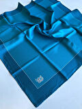 Levidor Tivil İpek Eşarp 39305 Turkuaz Düz Renk