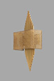 ASLI ESKİTME DİKDÖRTGEN RATTAN ABAJURLU APLİK