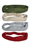 Lastikli Bandana 4 lü set