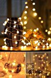 20 Ledli 5 Metre Mini Ampul Led - Sarı Led Şerid Led Peri Led Dekoratif Led