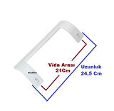 Grundig Uyumlu Buzdolabı Kapı Kolu , Model 5480, 4680 , 5580 , 4380 BEYAZ 1 ADET