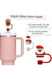 2 Adet Stanley Yılbaşı Pipet Kapağı Yılbaşı Süsü