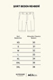Erkek Açık Mavi Slim Fit Dar Kesim Pamuklu Esnek Denim Şort