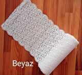Style Pvc Dantel  Vestiyer- Runner -Sehba -Çekmeçe - Dolap İçi -Raf  Örtüsü/ Eni: 35 cm x 5mt BEYAZ