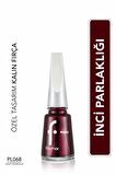 Flormar Sedefli Parlak Oje (BORDO) - Pearly Nail Enamel - Pl068 Velvet Bordeaux - 8682536035279