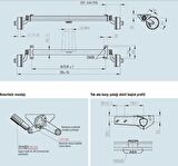 Al-Ko 1000Kg 1400mm Torsiyonlu Frenli Aks Dingil Seti