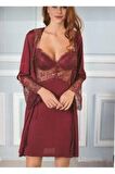 Pierre Cardin 5625 Bordo  Penye 6 Lı Bayan Çeyiz Seti