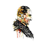 Atatürk Renkli Sticker 20 CM