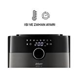 Arzum AR2074-G Airtasty XL Air Fryer 6 lt Gümüş Yağsız Fritöz