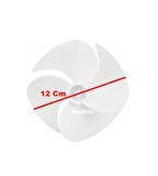 Altus Uyumlu 12 CM Buzdolabı Fan Pervane No Frost Buzdolabı Fan Pervanesi