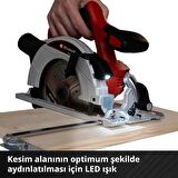 Einhell Akülü Daire Testere TE-CS 18/165-1 Li-Solo Power X-Change (18 V, Li-Ion, Ø165 x Ø20 mm Testere Bıçağı, Aletsiz Kesim Derinliği ve Açı Ayarı, Akü ve Şarj Cihazı Dahil Değildir)