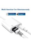 Pmr Lightning Rj45 Ethernet Çevirici 2 In 1  Ethernet ve liğhtning şarj girişi 10/100