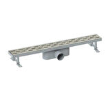 Maxiflow Duş Kanalı Klasik Line Pas.Iz Ø50 33Cm Yan