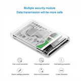  2.5" USB 3.0 Harici SSD Harddisk Şeffaf Taşınabilir HDD Kutusu