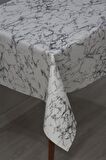 Elyaf Astarlı Silinebilir PVC Muşamba Masa Örtüsü Gri Mermer - 1068-1GR
