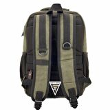 Ççs London 51567 Kanvas Laptop Bölmeli Sırt Çantası Yeşil