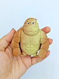 Squishy Goril Stres Önleyici Gorilla 9 cm Sukuşi Maymun - Kahverengi
