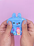 Sevimli Tavşan Squishy Pullu Yumuşacık (6x9 cm) Sukuşi - Mavi
