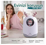 Sevimli Ayıcıklı Işıklı Hava Nemlendirici Buhardanlık Buhar Makinası Difizör 300 Ml  BEYAZ