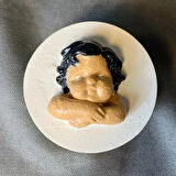 Uretti - Ayşe 7362 - El Yapımı Kapaklı Küçük Mumluk - 4 x 6 cm