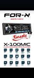 For-X X-100MIC-FM-USB-MP3-BT5.1-4X60W-2 AD WİFİ MİKROFONLU KARAOKELİ OTO TEYP