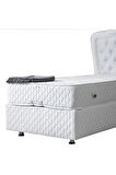 Camelli New İkili Set, Tek Kişilik Baza Başlık Seti, Bej