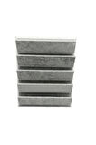 Yerli Üretim Süet Kumaş 20/16 Cm Gri Renk Ayaklı Küpe Standı