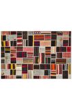 GÜMÜŞ PUDRA RENGİ ANADOLU EL DOKUMA PATCHWORK HALI 