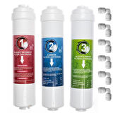 Sulook Kapalı Kasa Su Arıtma Cihazlarına Uyumlu 6'lı Filtre Seti, 10 Aşamalı Lg Membranlı