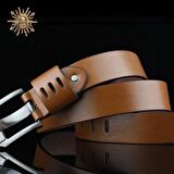 LAORENTOU TRAVOLTA DESIGN TABA İTALYAN MALI LORD CONCEPT HAKİKİ DERİ ERKEK KEMER