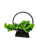 Yapay Ağaç Bonzai Çemberli Model Dekoratif Yapay Ağaç Bonsai Yapay Ağaç Masa Ofis Hediyelik