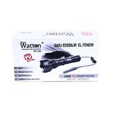 Orjinal 600 Lümen Tx6 Şarjlı Özel Avcı Feneri Watton Wt-253