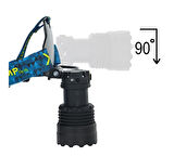 Watton WT-627 Cree P360 12.000 Lümen Yağmur Suyu Geçirmez Kafa Lambası