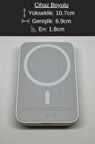 Iphone 10000 mAH Magsafe Battery Pack Powerbank Kablosuz Şarj İos 8/X/11/12/13/14/15 Uyumlu