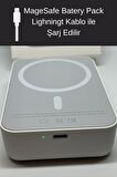 Iphone 10000 mAH Magsafe Battery Pack Powerbank Kablosuz Şarj İos 8/X/11/12/13/14/15 Uyumlu