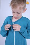 Begisa 2-8 Yaş 1 Tog Müslin Çocuk Uyku Tulumu Unisex Baharlık Yazlık Uzun Kollu Uyku Tulumu