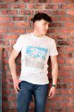 FBI JEANS DESENLİ SLİMFİT PAMUKLU ERKEK T-SHİRT